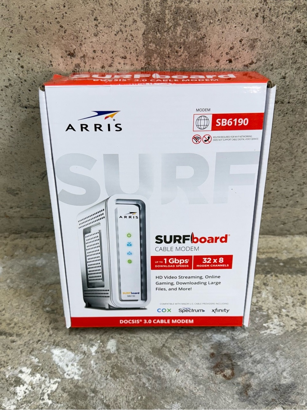 ARRIS SURFboard SB6190 DOCSIS 3.0 Cable Modem Open Box - Picture 2 of 8